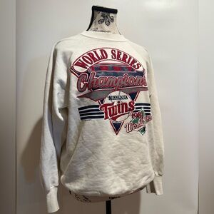 1987 Minnesota Twins World Series Champion crewneck sweatshirt baseball